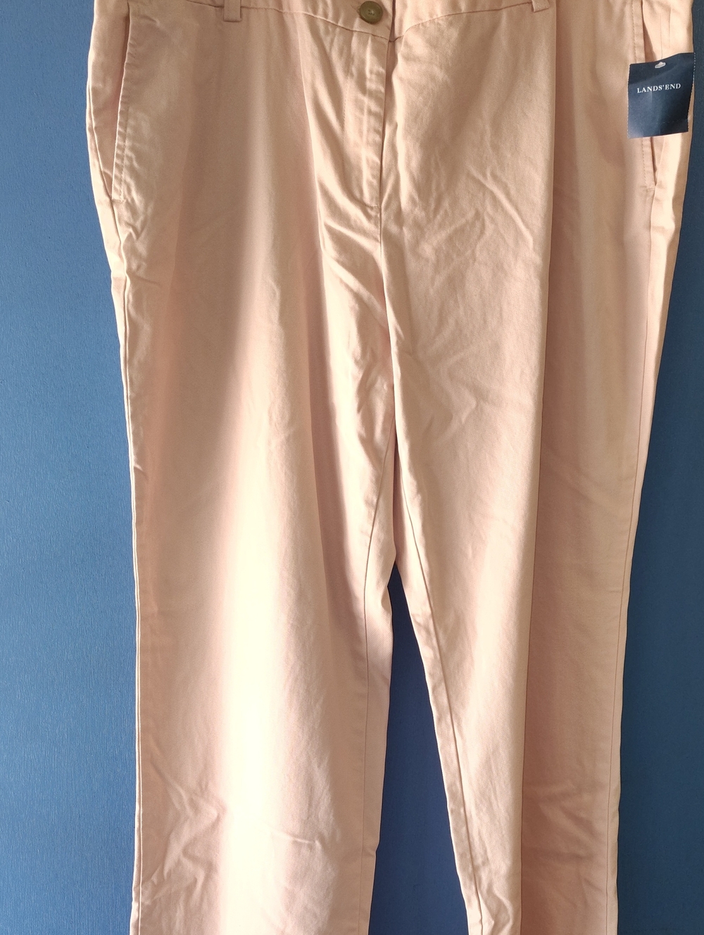 Lands' End Men's Chino Pants in Soft Peach